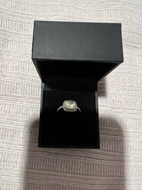 Cushion Cut Halo Ring
